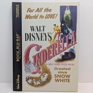 Walt Disney’s Cinderella Book Blu-ray & Poster Set The Making of A Masterpiece